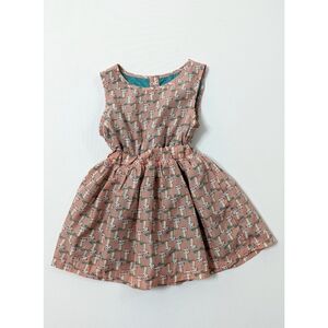 Richie House Cat Pattern Dress Girl's Size 1/2 Years